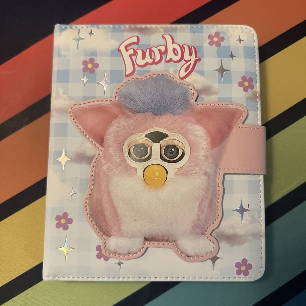 Furby Small Notebook Cool Soft New Rare Fun
